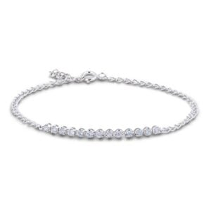 Dainty Diamond Bracelet in White Gold | 0.25 Carat TW
