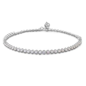 Dainty Diamond Bracelet in White Gold | 0.75 Carat TW
