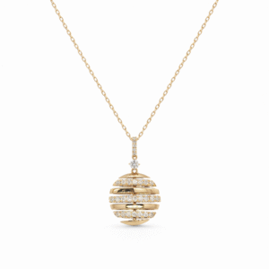 De Beers Forevermark Diamond Spiral Pendant in 18K Yellow Gold