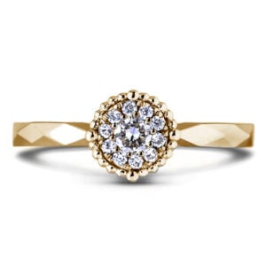 De Beers Forevermark Classic Diamond Halo Ring in 14K Yellow Gold