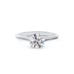 GIA Certified Solitaire Diamond Engagement Ring in 14K White Gold 1.00 Carat