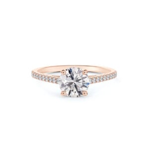 GIA Diamond Engagement Ring in 14K Rose Gold | 0.73 Carat TW