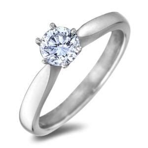 Canadian Diamond Solitaire Engagement Ring in 14K White Gold | 0.51 Carat