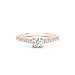 GIA Diamond Engagement Ring in 14K Rose Gold 0.60 Carat TW