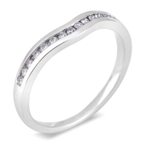 0.15 Carat TW Diamond Anniversary Ring in 14K White Gold