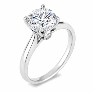 De Beers Forevermark Diamond Engagement Ring With Hidden Details In 14K White Gold