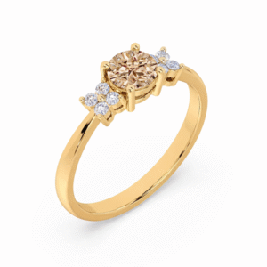 Canadian Desert Diamond Ring in 14K Yellow Gold