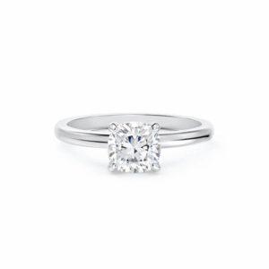 De Beers Forevermark Cushion Cut Diamond Solitaire Engagement Ring in 14K White Gold 1.00 Carat