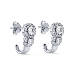 De Beers Forevermark Diamond Earrings in Platinum