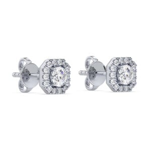 Canadian Diamond 0.33 Carat TW Stud Earrings in White Gold