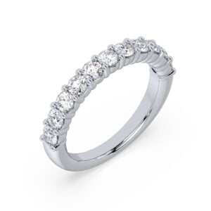 De Beers Forevermark Diamond Anniversary Wedding Band in 18K White Gold 0.92 Carat TW