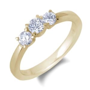 De Beers Forevermark Diamond Anniversary Ring in 18K Yellow Gold