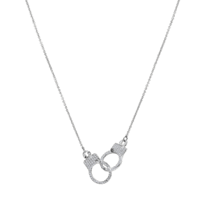 Love Lockdown Collection Interlocking Necklace WG