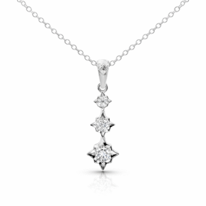 De Beers Forevermark Diamond Drop Pendant In 18K White Gold