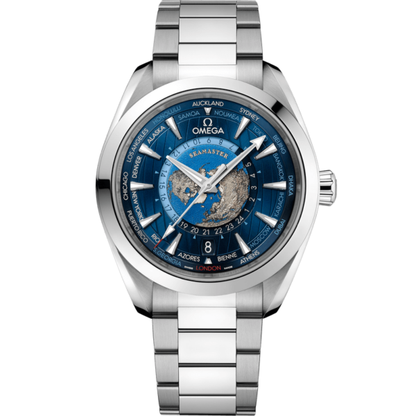 Omega Aqua Terra 150M Co-Axial Master Chronometer GMT Worldtimer 43 MM -  220.10.43.22.03.001