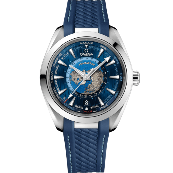 Omega Aqua Terra 150M Co-Axial Master Chronometer GMT Worldtimer 43 MM -  220.12.43.22.03.001