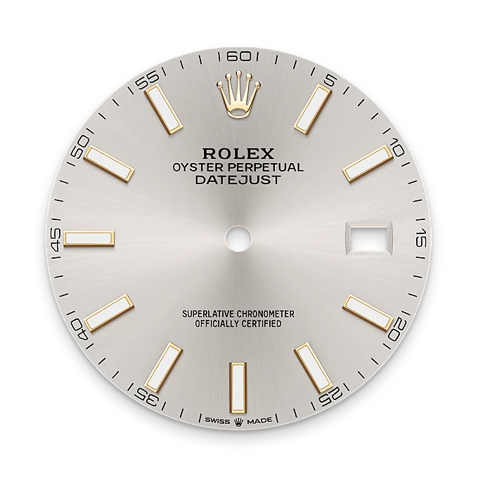 Silver dial