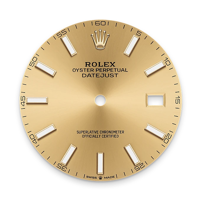 Champagne-colour dial