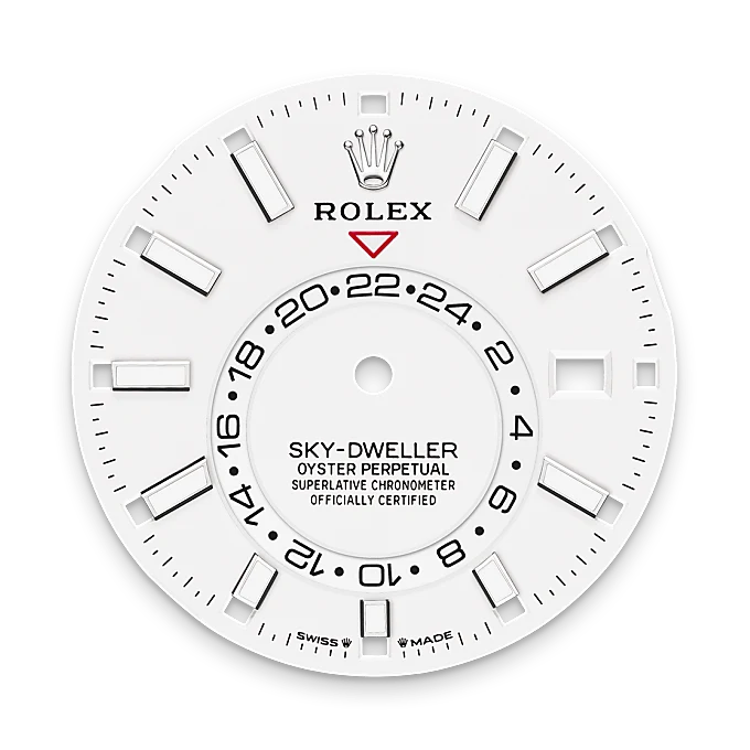 Intense white dial