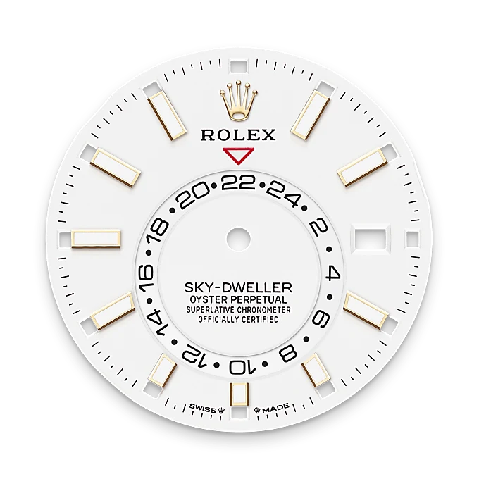 Intense white dial