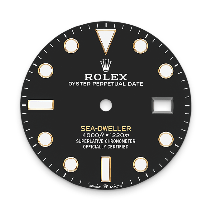 Intense black dial
