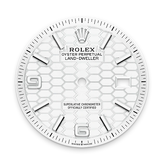 Intense white dial