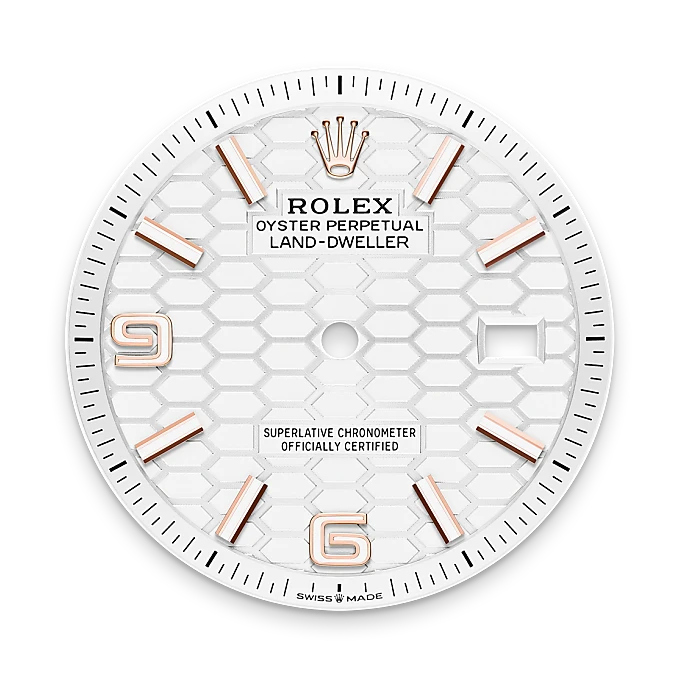 Intense white dial